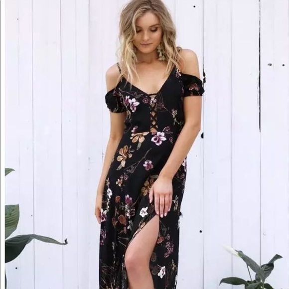 Off Should Maxi Long Beach Slits - Picture 3 of 5